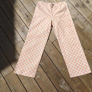 RESERVED - DO NOT BUY Kokomo Pant in Peach Check in L (long)